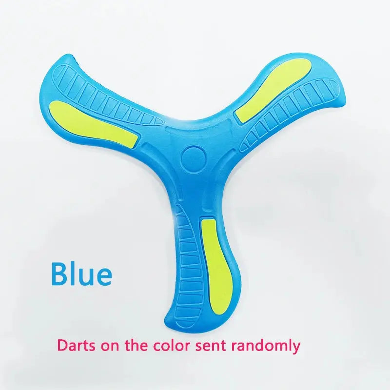 Soft Foam Boomerang – Safe Indoor & Outdoor Flying Toy – Blue