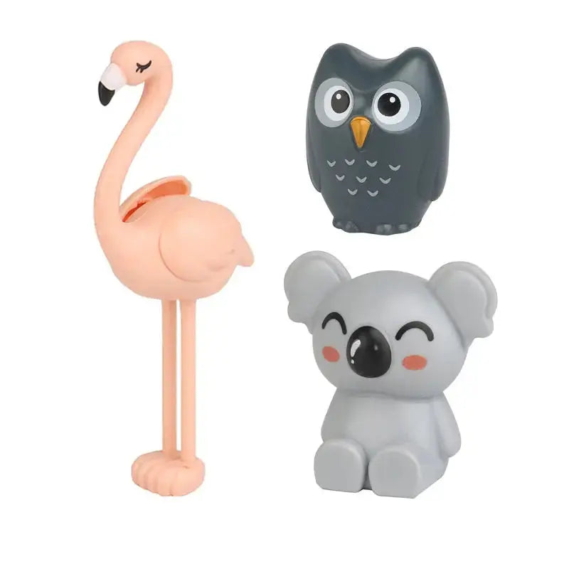 Zoo Animal Building Blocks – Big-Brick Compatible Set – Flamingo Koala Owl