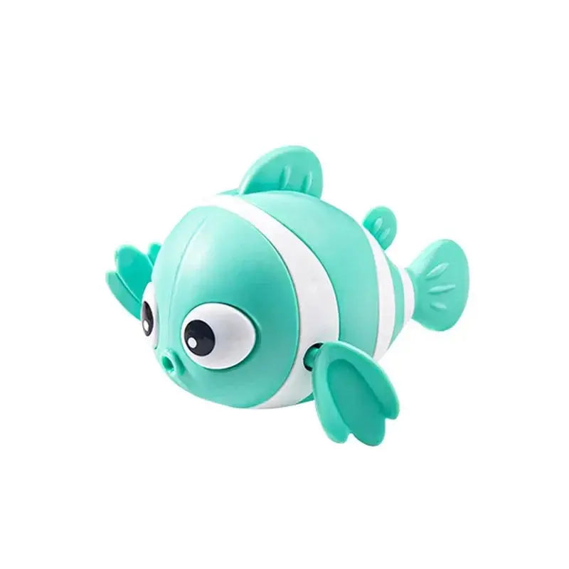 Wind-Up Clown Fish Bath Toy for Babies & Toddlers – Green