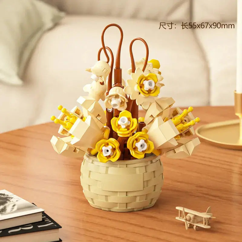 DIY Flower & Plant Building Blocks Set – No Box 162pcs