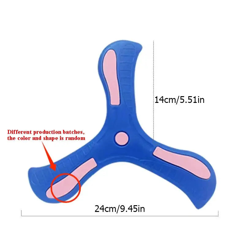 EVA Foam Boomerang Flying Disc Outdoor Toy – Blue