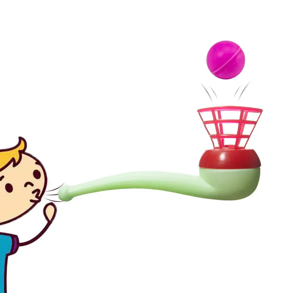 Plastic Pipe Blowing Ball Set – 3-Piece Outdoor Balance Training Toy