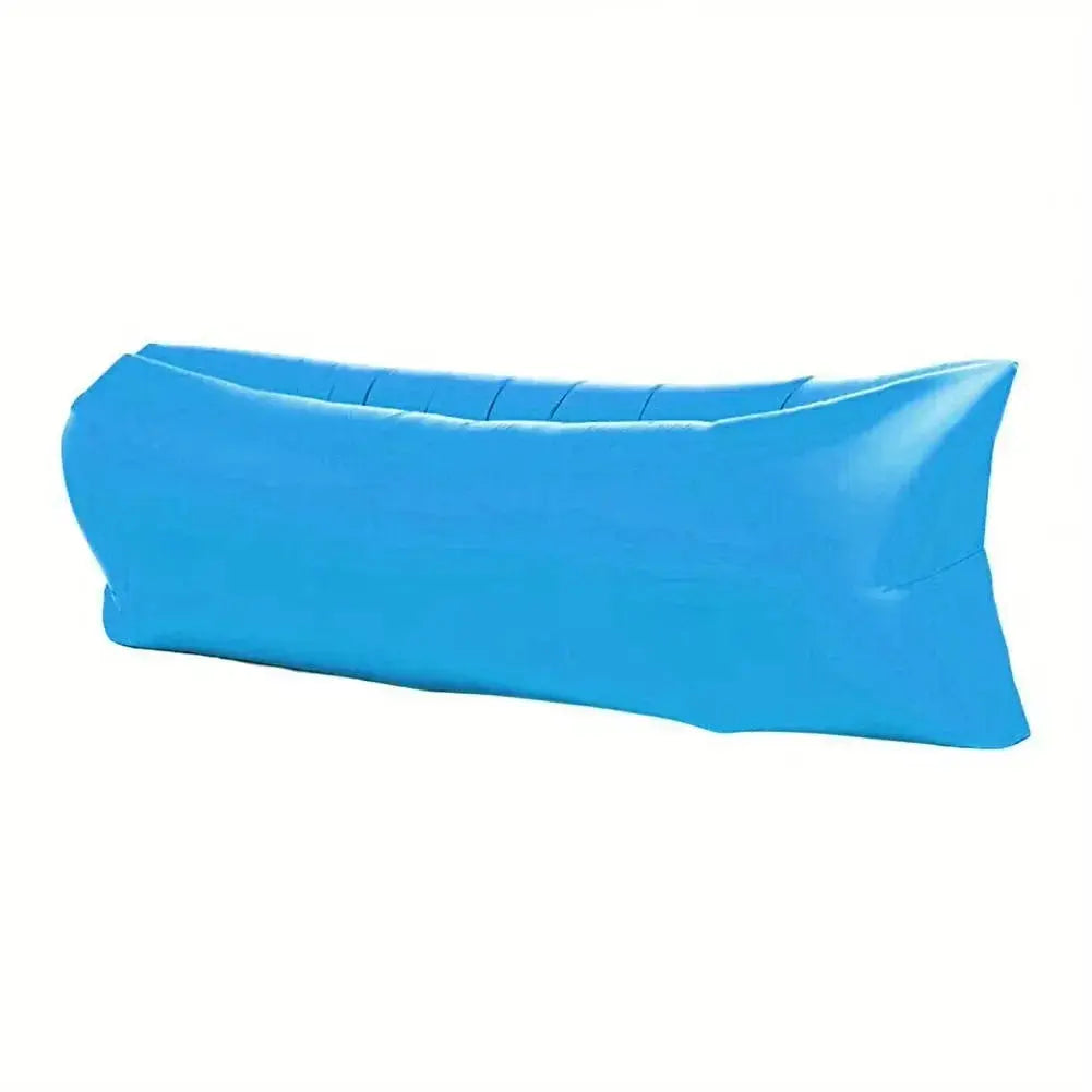 Inflatable Air Sofa – Portable Camping & Beach Lounger – Blue