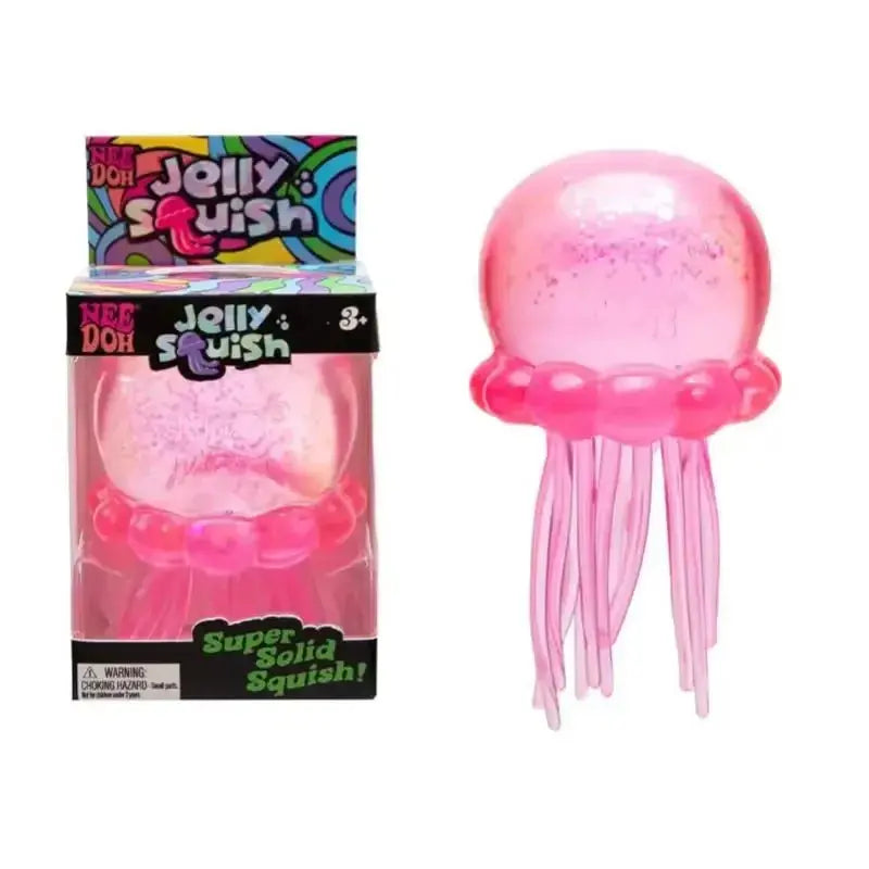 Crystal Jellyfish Squishy – Slow-Rise Squeeze Toy – Pink