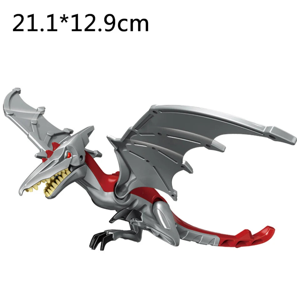Jurassic Dino World Large Dinosaurs Figures Bricks Building Blocks Velociraptor T-Rex Triceratops Indominus Rex Toys For Kids