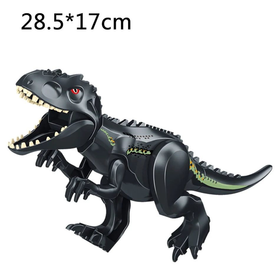 Jurassic Dino World Large Dinosaurs Figures Bricks Building Blocks Velociraptor T-Rex Triceratops Indominus Rex Toys For Kids