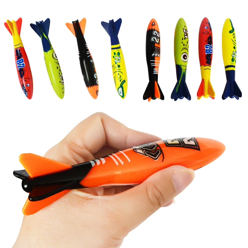 Kids Pool Diving Toy Set – Shark, Rocket & Ocean Friends