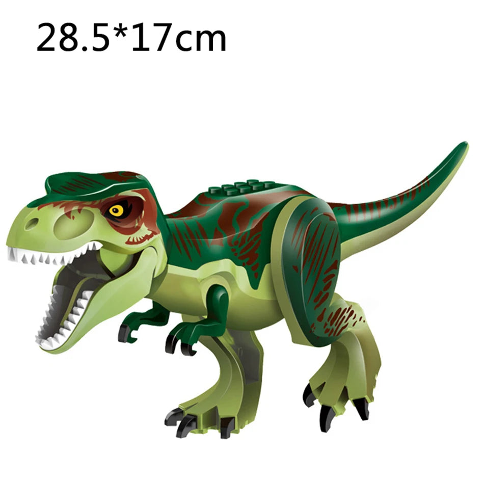 Jurassic Dino World Large Dinosaurs Figures Bricks Building Blocks Velociraptor T-Rex Triceratops Indominus Rex Toys For Kids