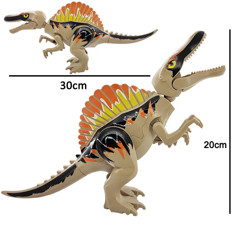 Jurassic Dino World Large Dinosaurs Figures Bricks Building Blocks Velociraptor T-Rex Triceratops Indominus Rex Toys For Kids