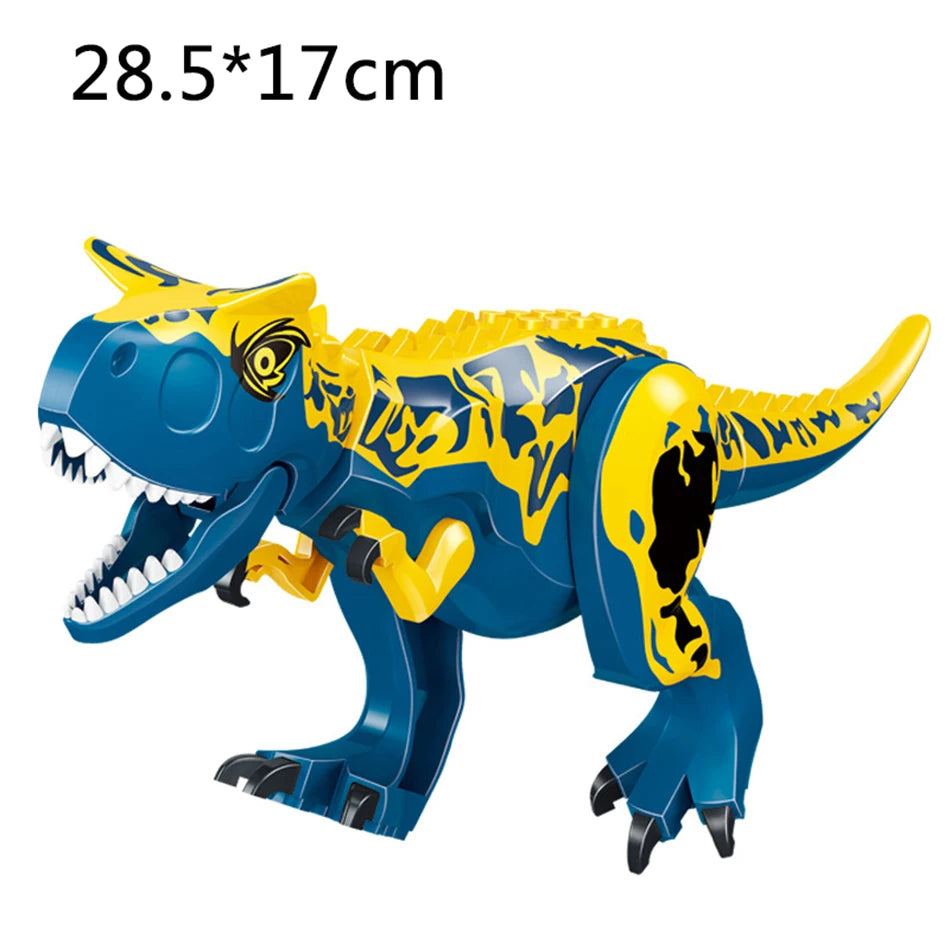 Jurassic Dino World Large Dinosaurs Figures Bricks Building Blocks Velociraptor T-Rex Triceratops Indominus Rex Toys For Kids