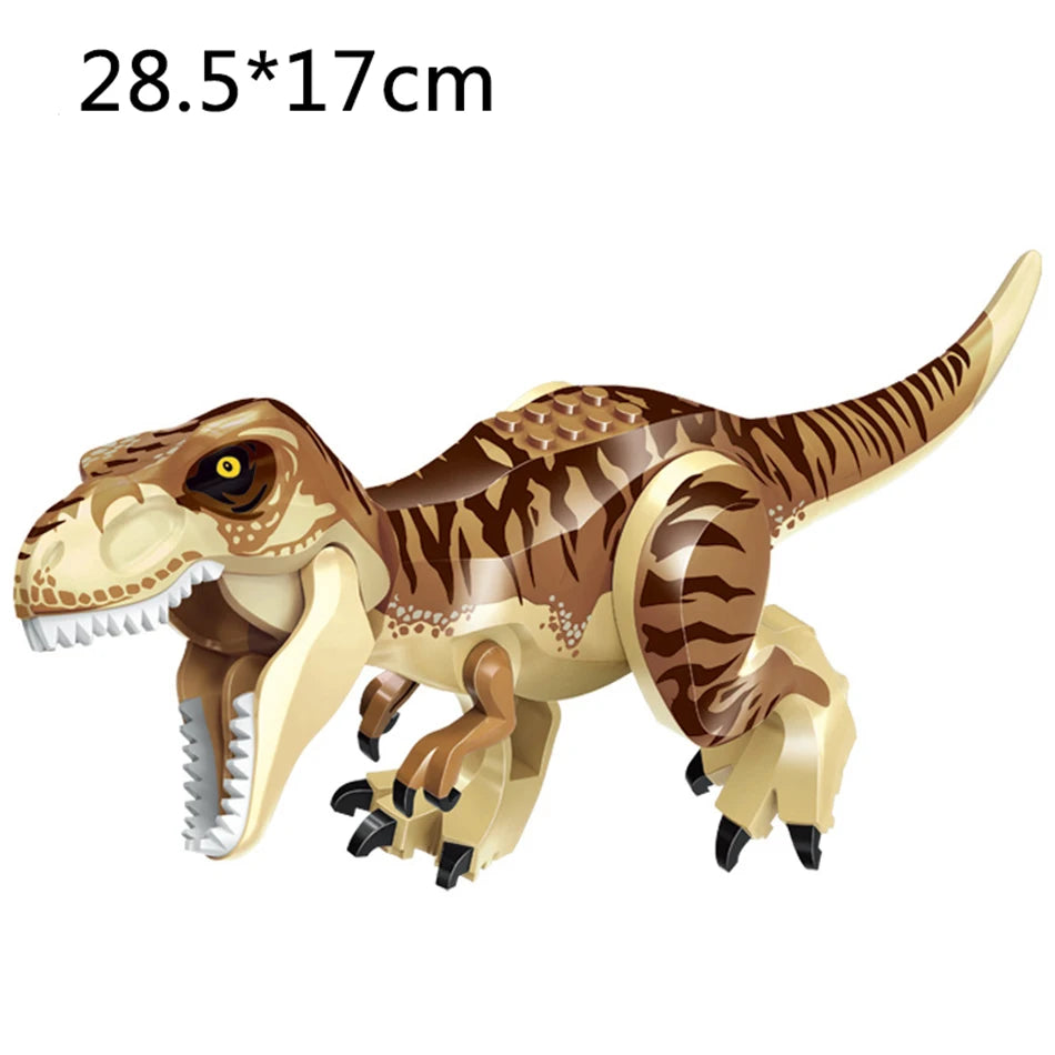 Jurassic Dino World Large Dinosaurs Figures Bricks Building Blocks Velociraptor T-Rex Triceratops Indominus Rex Toys For Kids