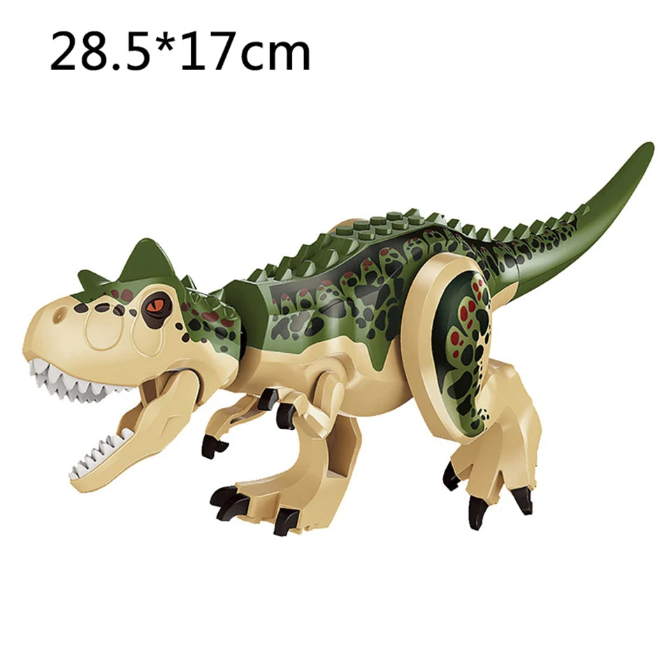 Jurassic Dino World Large Dinosaurs Figures Bricks Building Blocks Velociraptor T-Rex Triceratops Indominus Rex Toys For Kids