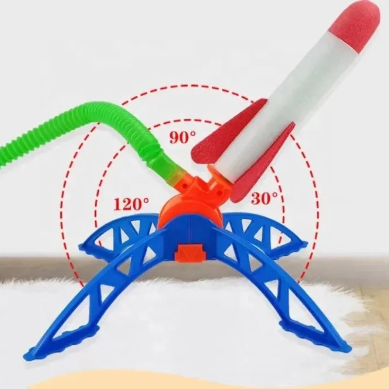 Air-Powered Rocket Launcher Toy for Kids