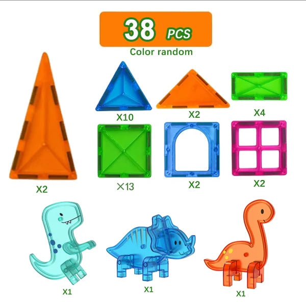 Magnetic Tile Animal Accessories – Mini Animal Puzzle Add-Ons for Kids