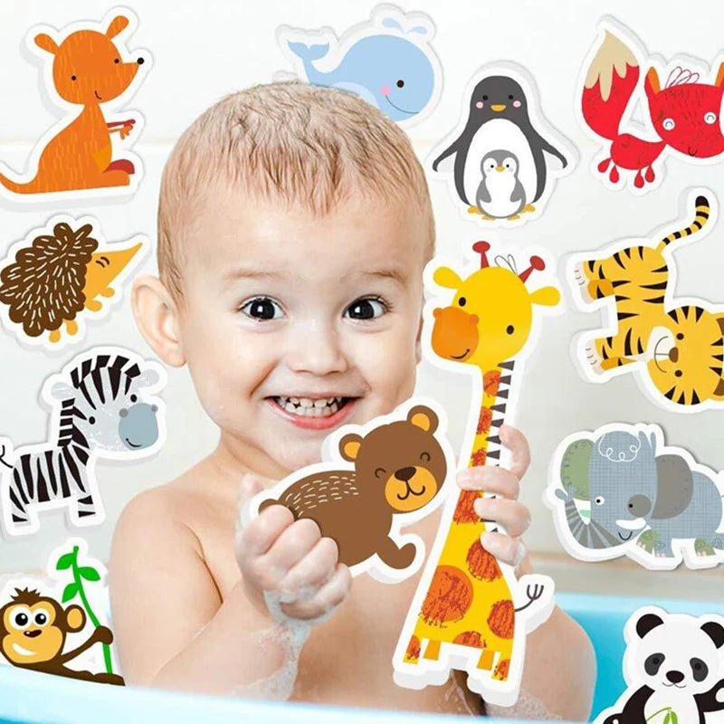 EVA Foam Animal Bath Sticker Toys for Kids