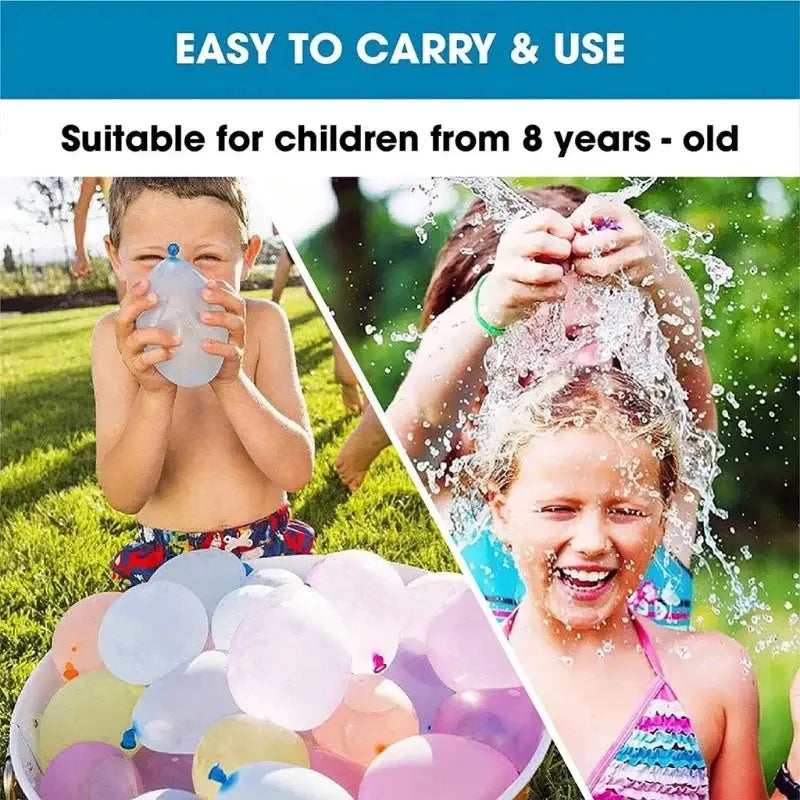 Fast-Fill Water Balloons – 111-Pack Summer Water Bombs