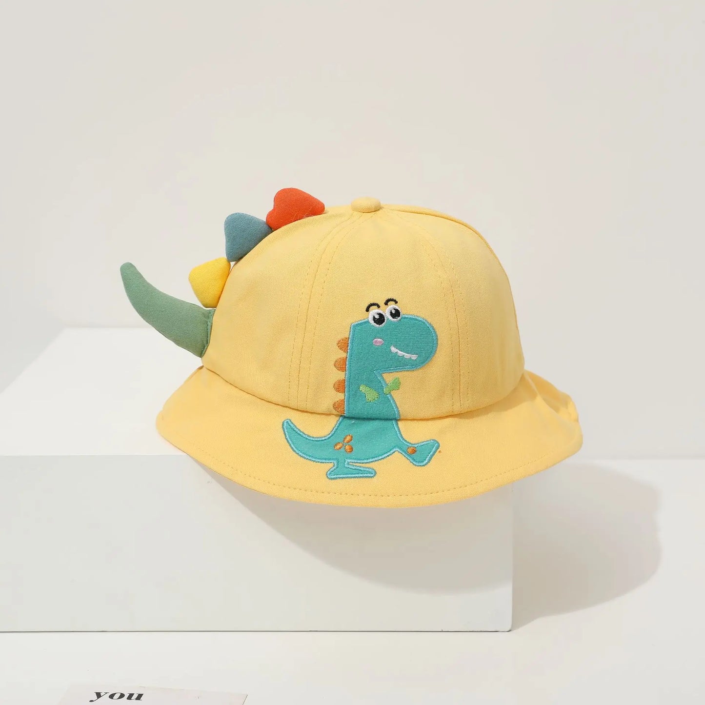 Kids Dinosaur Bucket Hat – Cotton Sun Protection Hat for Boys & Girls Ages 1–4