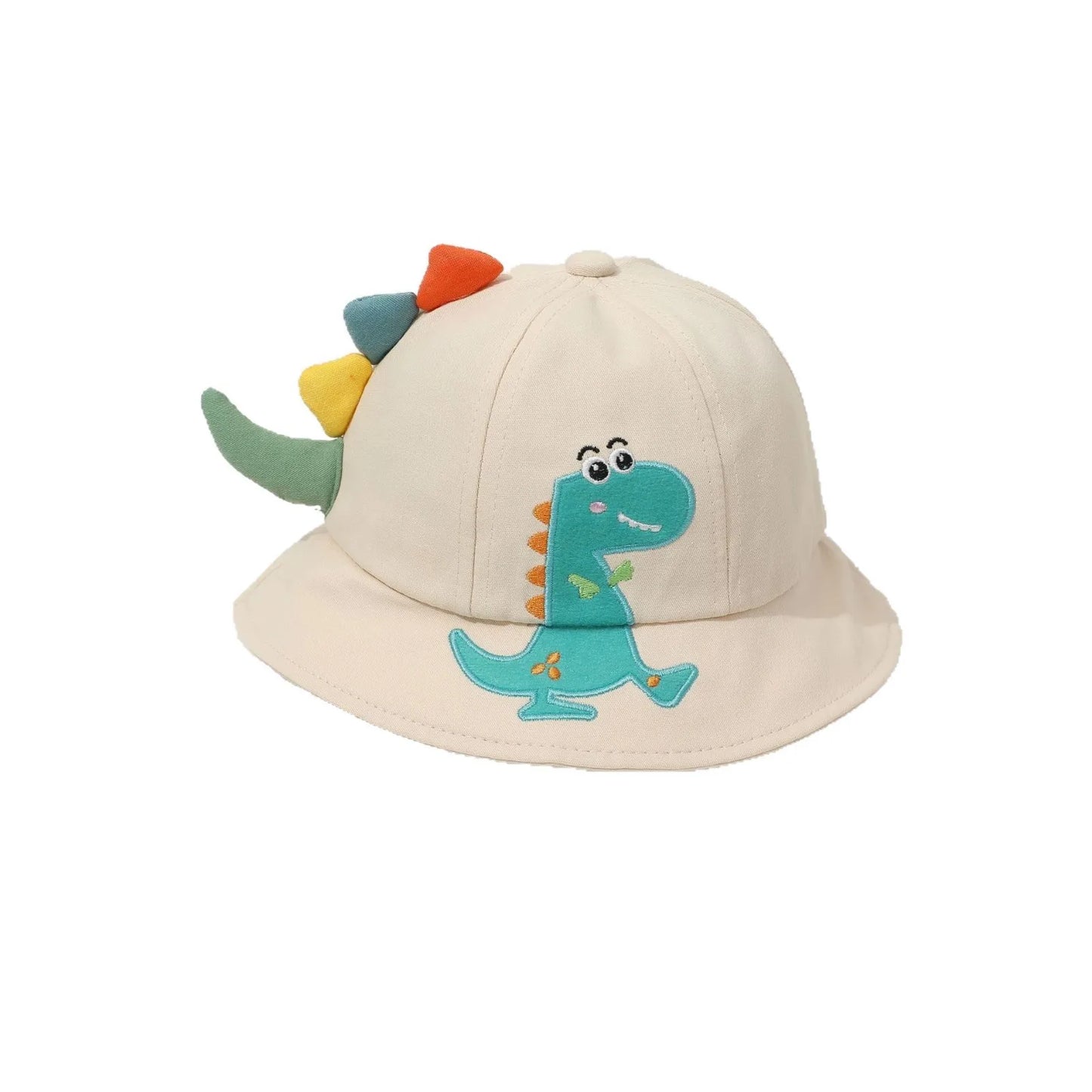Kids Dinosaur Bucket Hat – Cotton Sun Protection Hat for Boys & Girls Ages 1–4