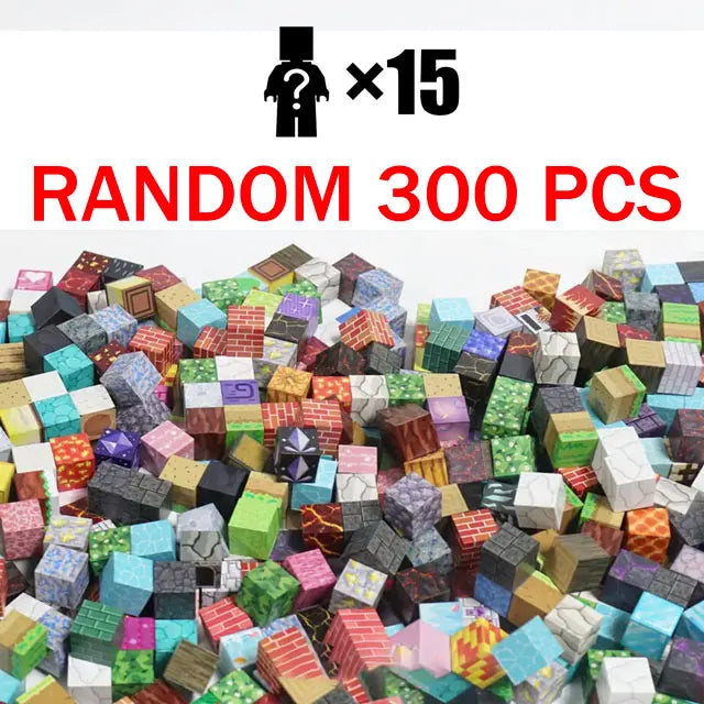 500PCS Magnetic Building Blocks Montessori STEM Educational Sensory Toys Mine World Magnet Cube Gifts For Kids Boys Girls