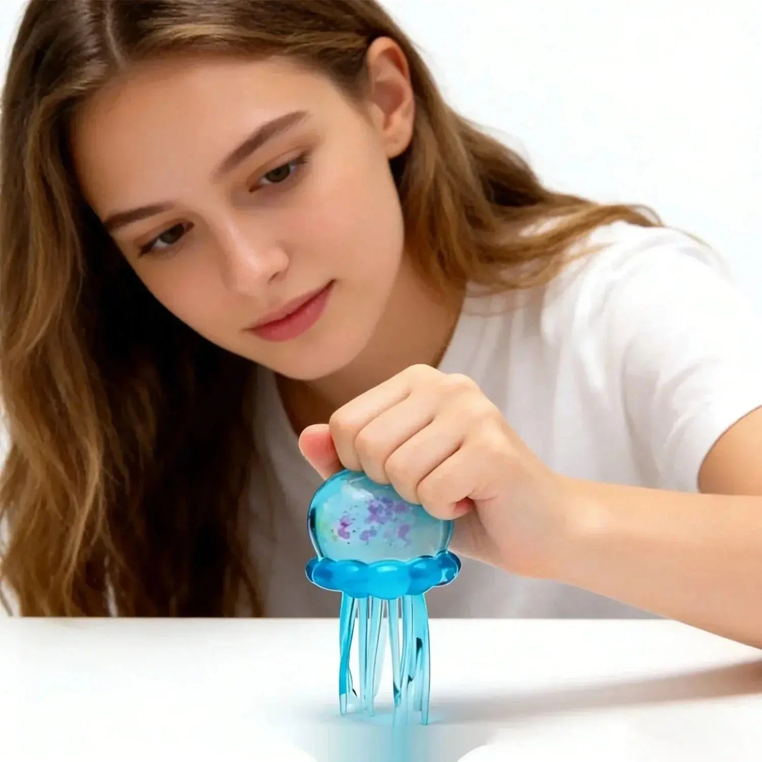 Crystal Jellyfish Squishy – Slow-Rise Squeeze Toy