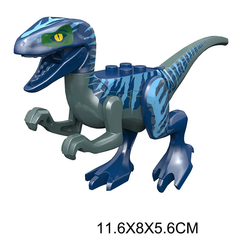 Jurassic Dino World Large Dinosaurs Figures Bricks Building Blocks Velociraptor T-Rex Triceratops Indominus Rex Toys For Kids