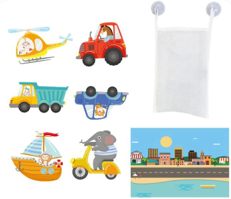 EVA Foam Animal Bath Sticker Toys for Kids