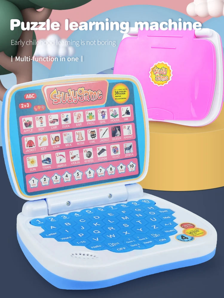 English Learning Laptop Toy – ABC, Numbers & Music for Kids 3+