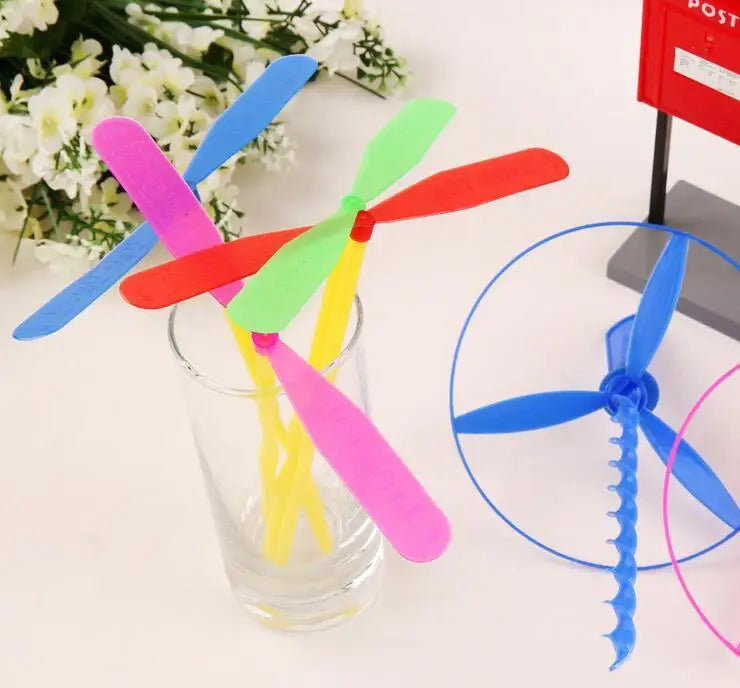 Bamboo Dragonfly Propeller Toy - 10 or 20 Pack