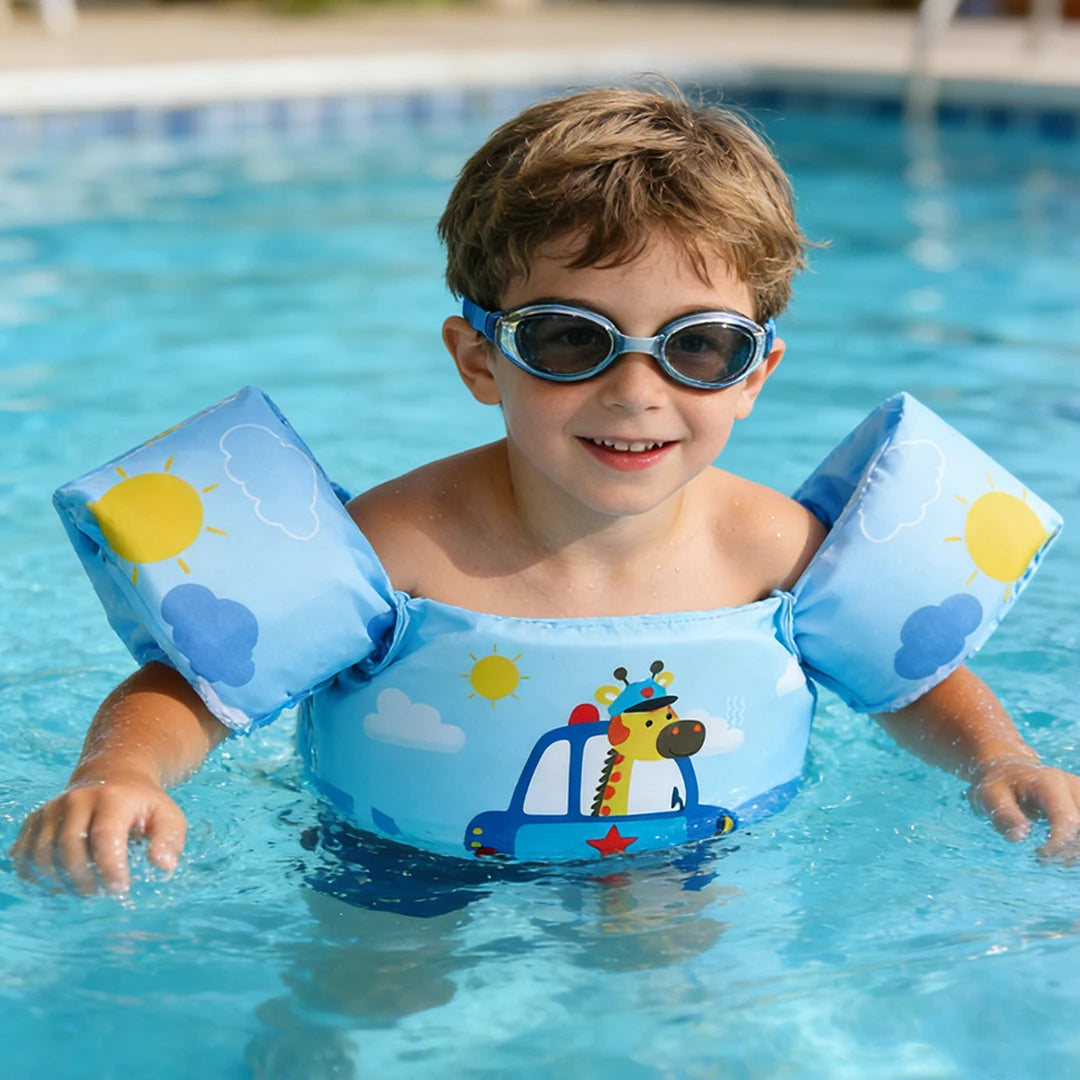Kids Swim Life Jacket Vest for Swimming Pool,Swim Aid Floats,Toddler Swim Vest with Suitable for 30-50 lbs Infant/Baby/Sea/Beach