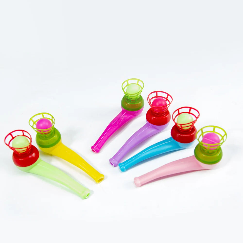 Plastic Pipe Blowing Ball Set – 3-Piece Outdoor Balance Training Toy