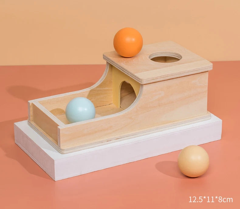 New Montessori Macaroon Color Spinning Drum Match Coin Box Permanent Box Round Rectangular Box Kids Sensory Toys for Baby Gifts