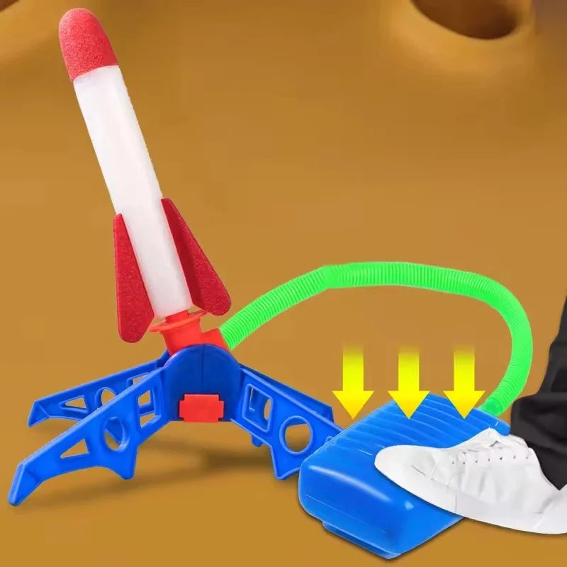 Air-Powered Rocket Launcher Toy for Kids