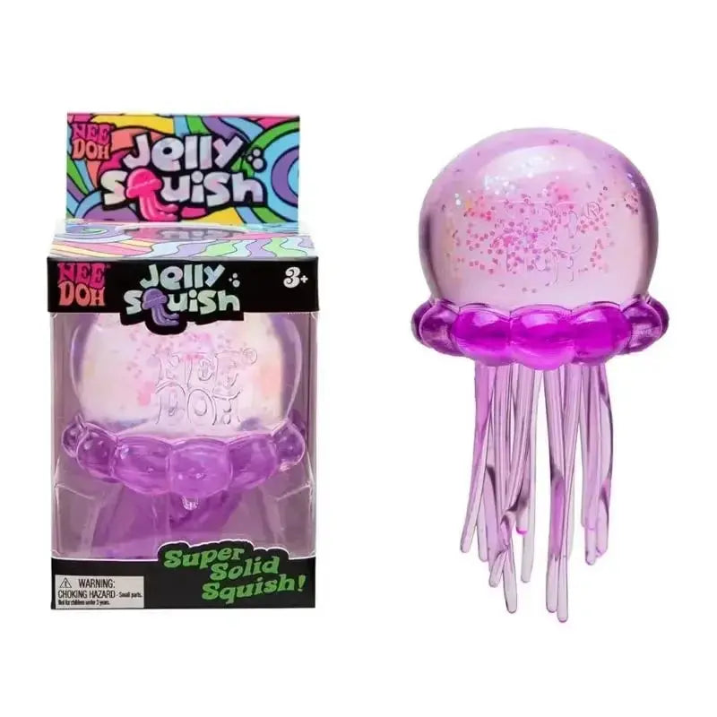 Crystal Jellyfish Squishy – Slow-Rise Squeeze Toy – Purple