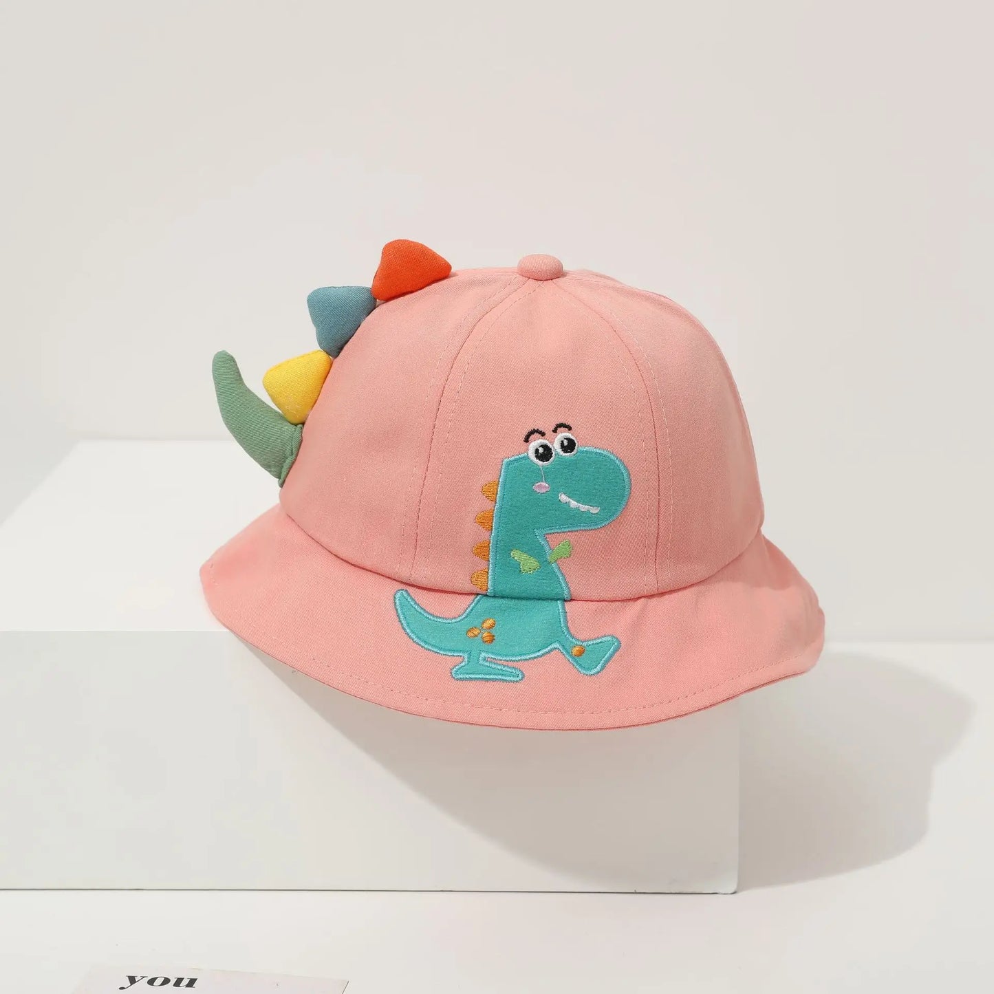 Kids Dinosaur Bucket Hat – Cotton Sun Protection Hat for Boys & Girls Ages 1–4