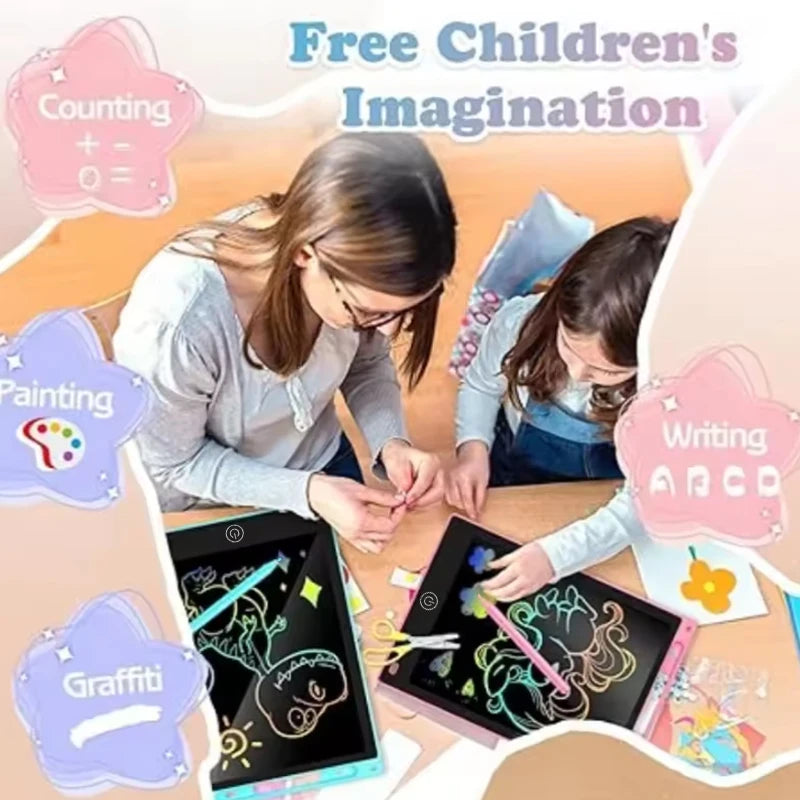 10inch LCD Color Doodle Drawing Board Handwriting Pad Electronic Writing Blackboard Birthday/Back-to-School Gift Educational Toy