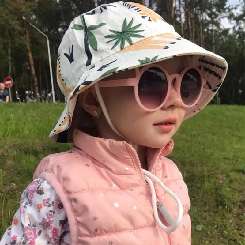 Baby Sun Hat – Cartoon Animal Park Fisherman Hat for Toddlers Ages 3 Months–7 Years