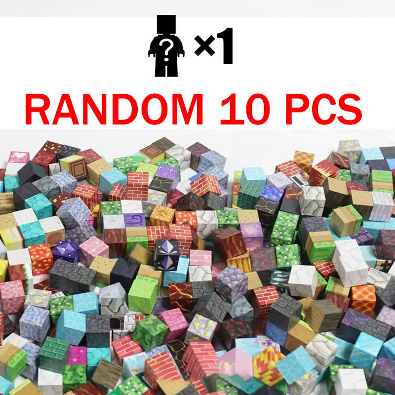 500PCS Magnetic Building Blocks Montessori STEM Educational Sensory Toys Mine World Magnet Cube Gifts For Kids Boys Girls