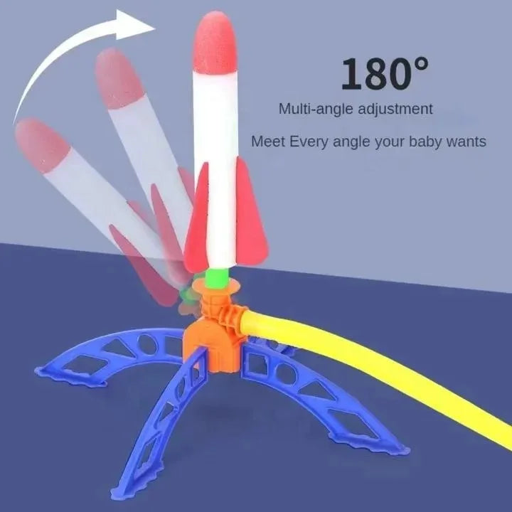 Air-Powered Rocket Launcher Toy for Kids