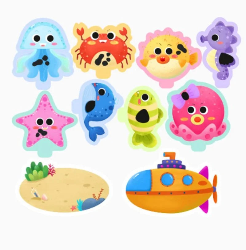 EVA Foam Animal Bath Sticker Toys for Kids