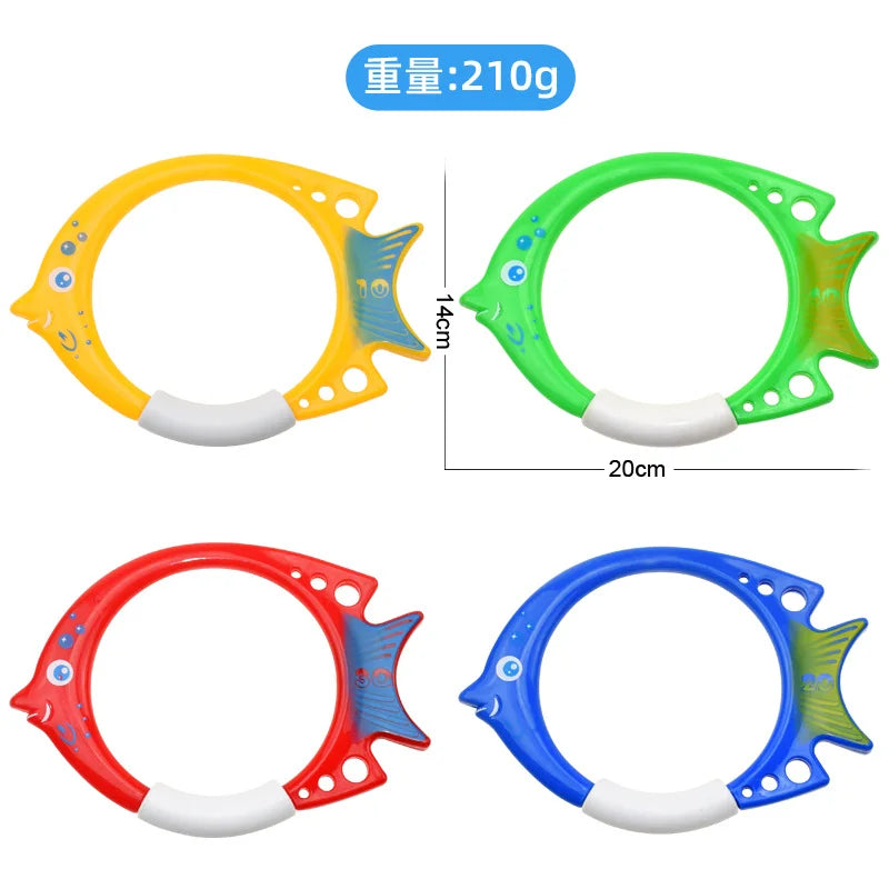 Kids Pool Diving Toy Set – Shark, Rocket & Ocean Friends