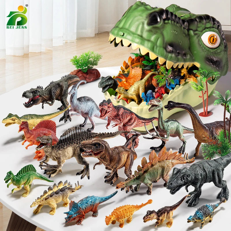 Jurassic Dinosaur World Playset – 46 to 64 Piece PVC Figures & Accessories
