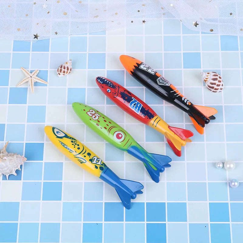 Kids Pool Diving Toy Set – Shark, Rocket & Ocean Friends
