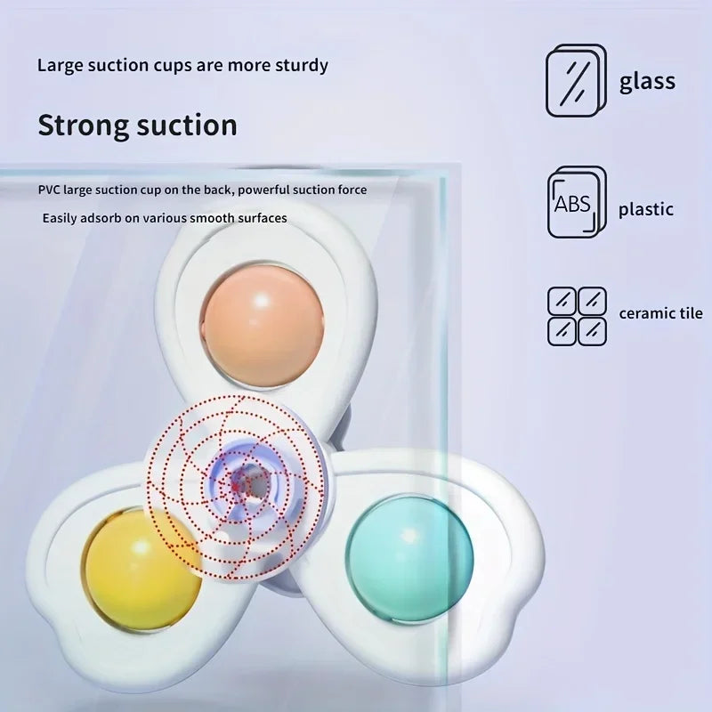 Suction Cup Spinner Toy – Baby Bath Sensory & Stress Relief Set (3-Pack)