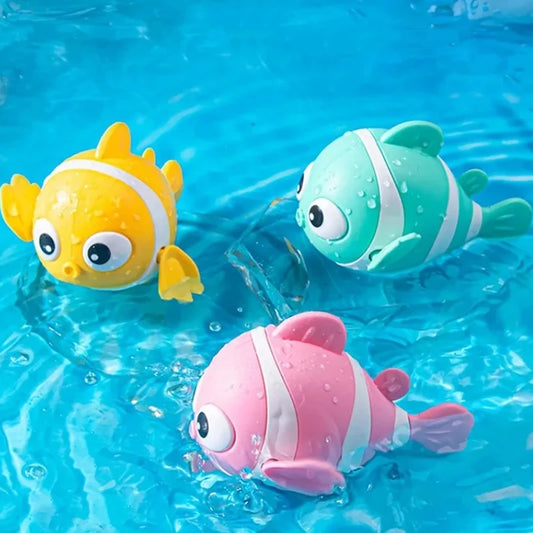 Wind-Up Clown Fish Bath Toy for Babies & Toddlers