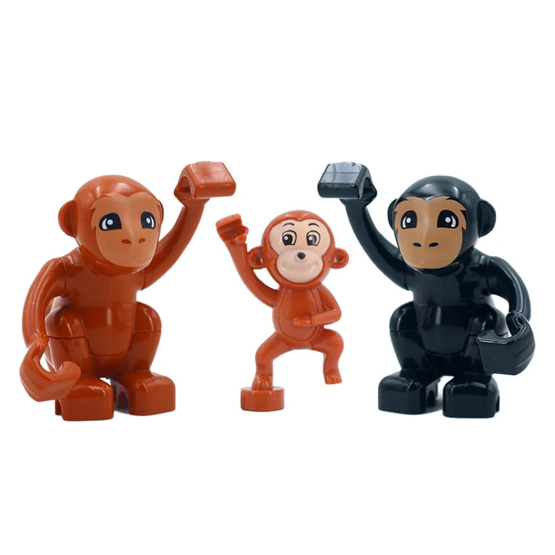 Zoo Animal Building Blocks Set – Compatible with Duplo, Dinosaurs & More