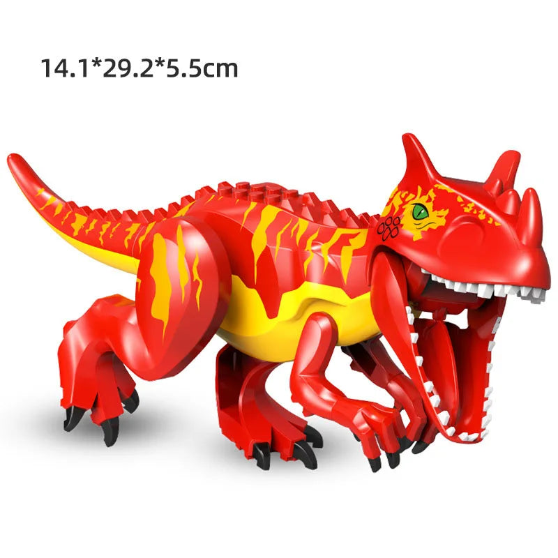 Jurassic Dino World Large Dinosaurs Figures Bricks Building Blocks Velociraptor T-Rex Triceratops Indominus Rex Toys For Kids