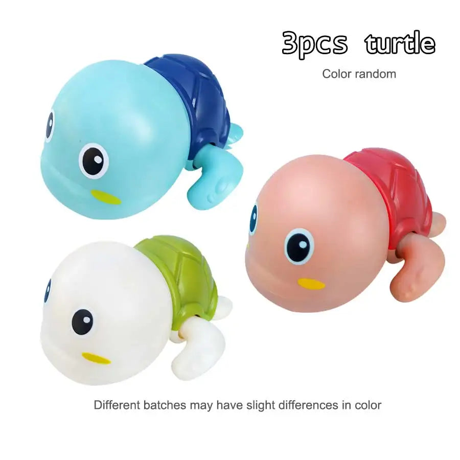 Swimming Turtle & Duck Bath Toy for Toddlers