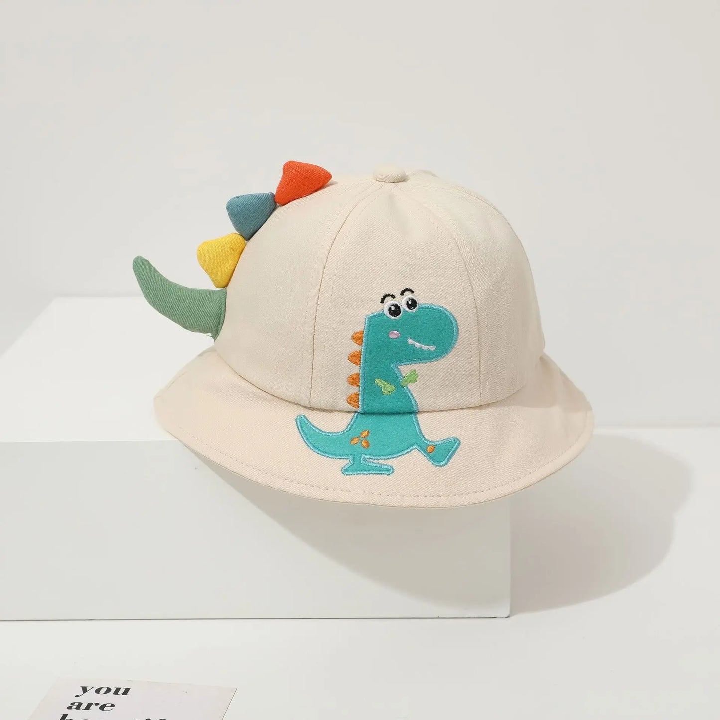Kids Dinosaur Bucket Hat – Cotton Sun Protection Hat for Boys & Girls Ages 1–4