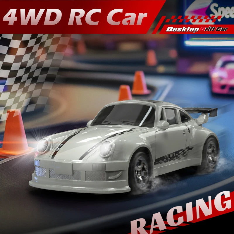 KF20 1:64 Mini Drift RC Car – 4-Wheel Remote Control Desk Racing Toy