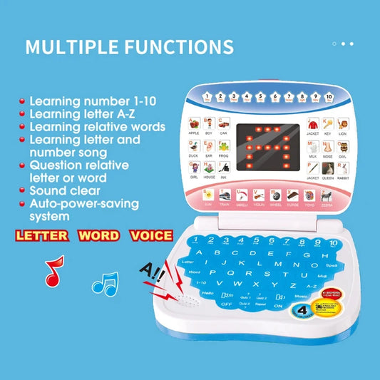Kids Simulation Laptop – Portable Learning Typewriter for Ages 3–12